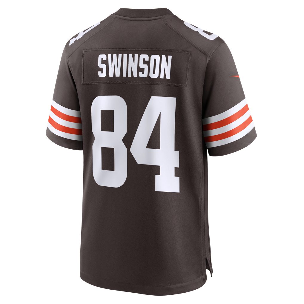 Men's Cleveland Browns Messiah Swinson Nike Brown Team Game Jersey - Image 6