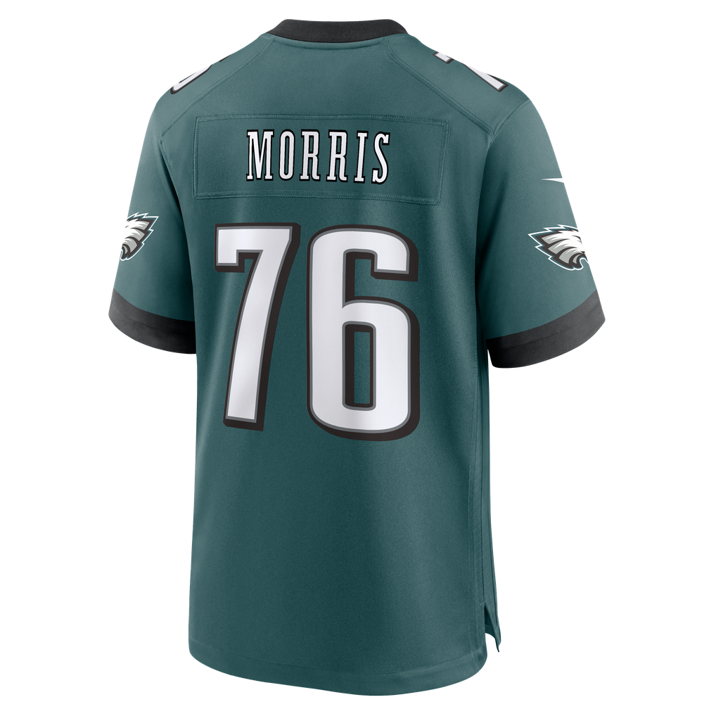 Men's Philadelphia Eagles Micah Morris Nike Midnight Green Team Game Jersey - Image 4