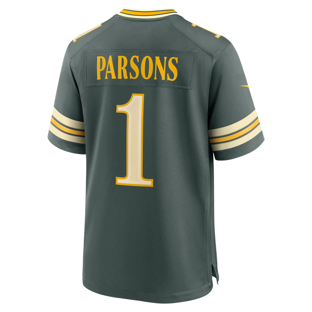 Men's Green Bay Packers Micah Parsons Nike Green 2026 Rivalries Collection Game Jersey - Image 8