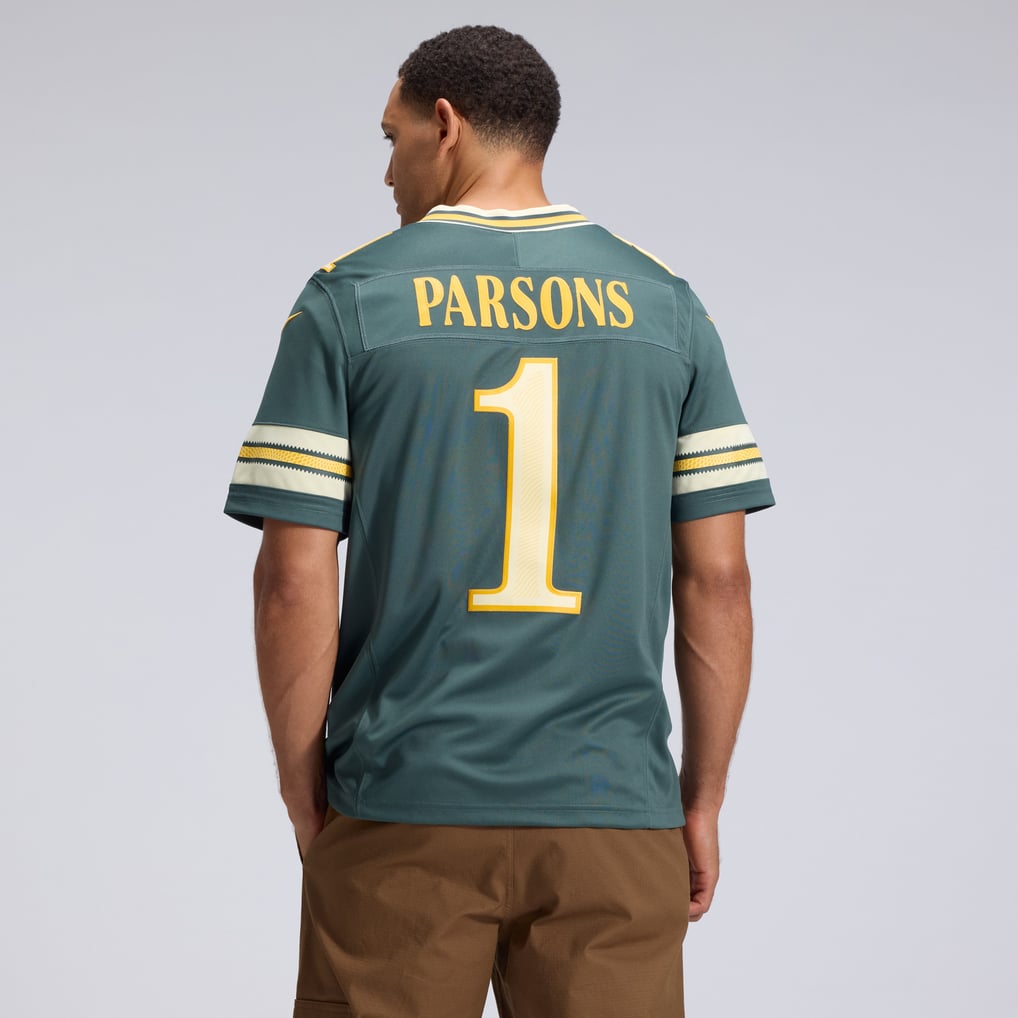 Men's Green Bay Packers Micah Parsons Nike Green 2026 Rivalries Collection Stitched Limited Jersey - Image 4