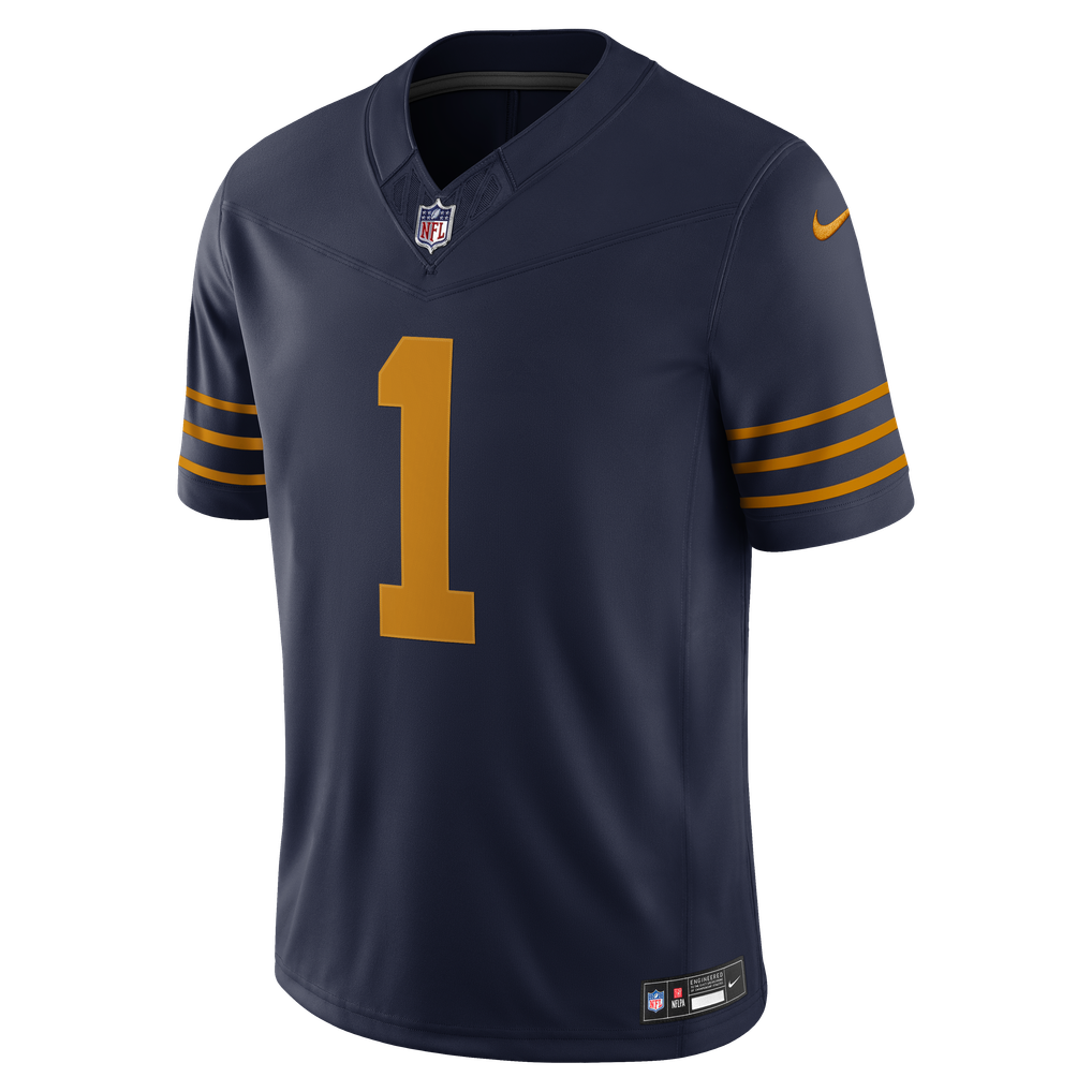 Men's Green Bay Packers Micah Parsons Nike Navy Alternate Vapor F.U.S.E. Stitched Limited Jersey - Image 3