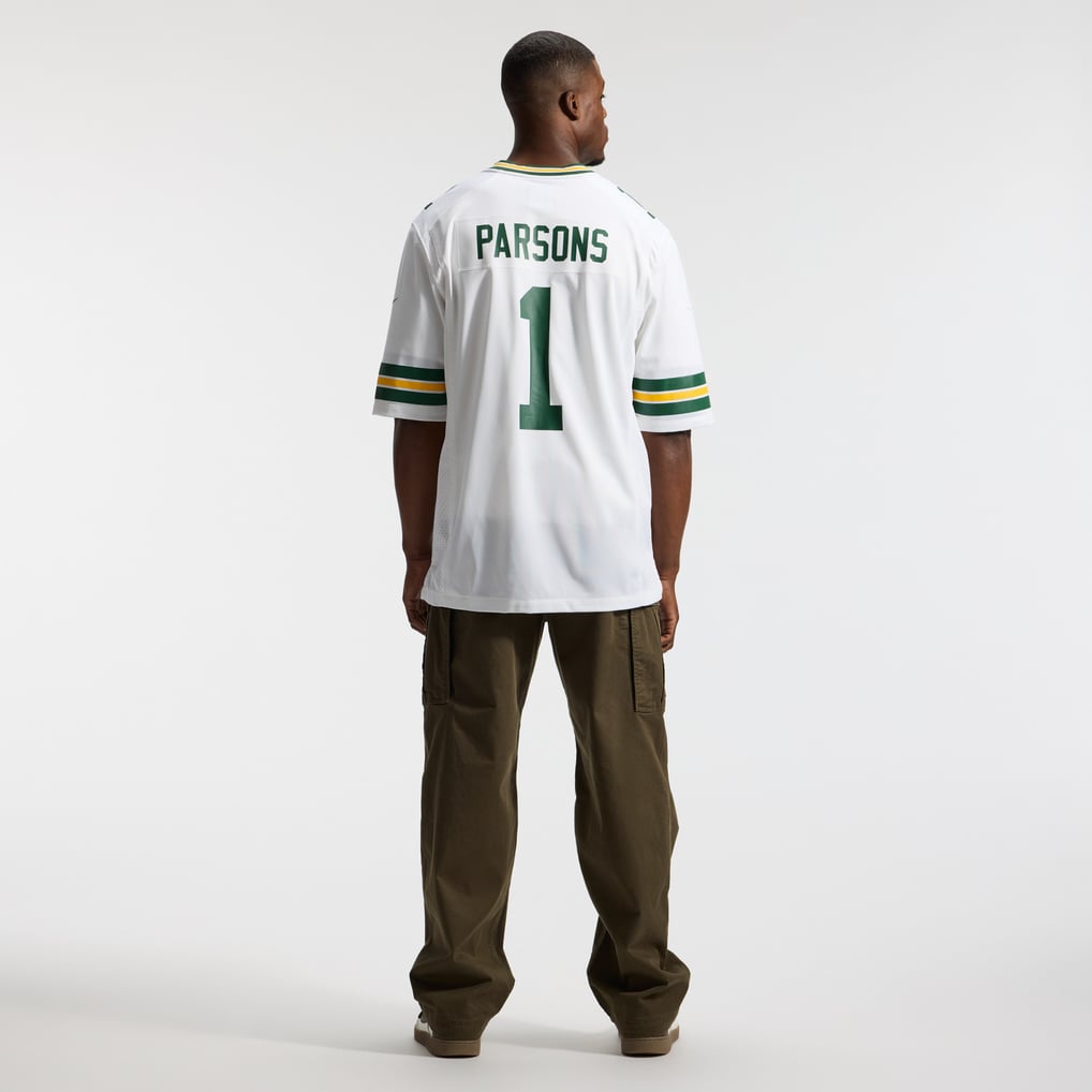 Men's Green Bay Packers Micah Parsons Nike White Game Player Jersey - Image 6