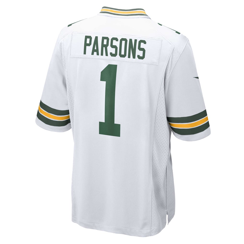 Men's Green Bay Packers Micah Parsons Nike White Game Player Jersey - Image 8