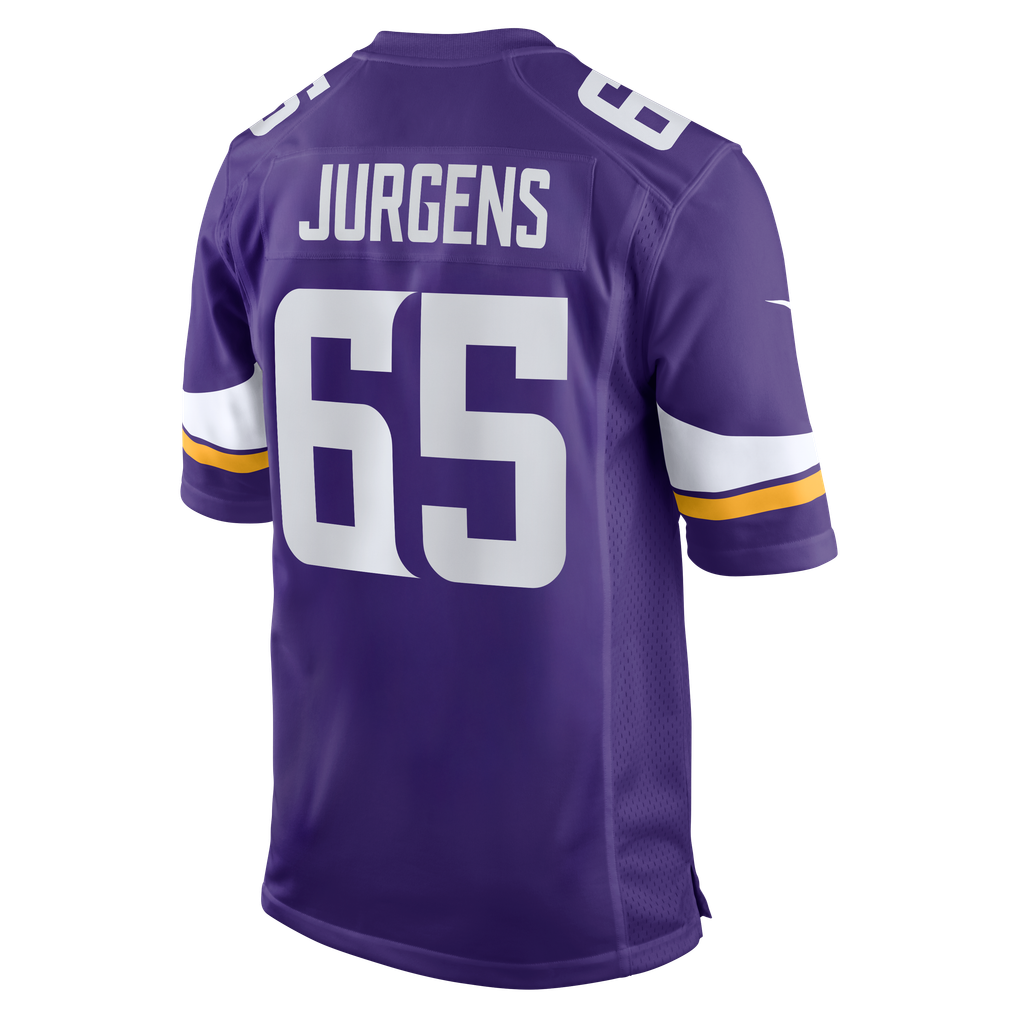 Men's Minnesota Vikings Michael Jurgens Nike  Purple Game Jersey - Image 4