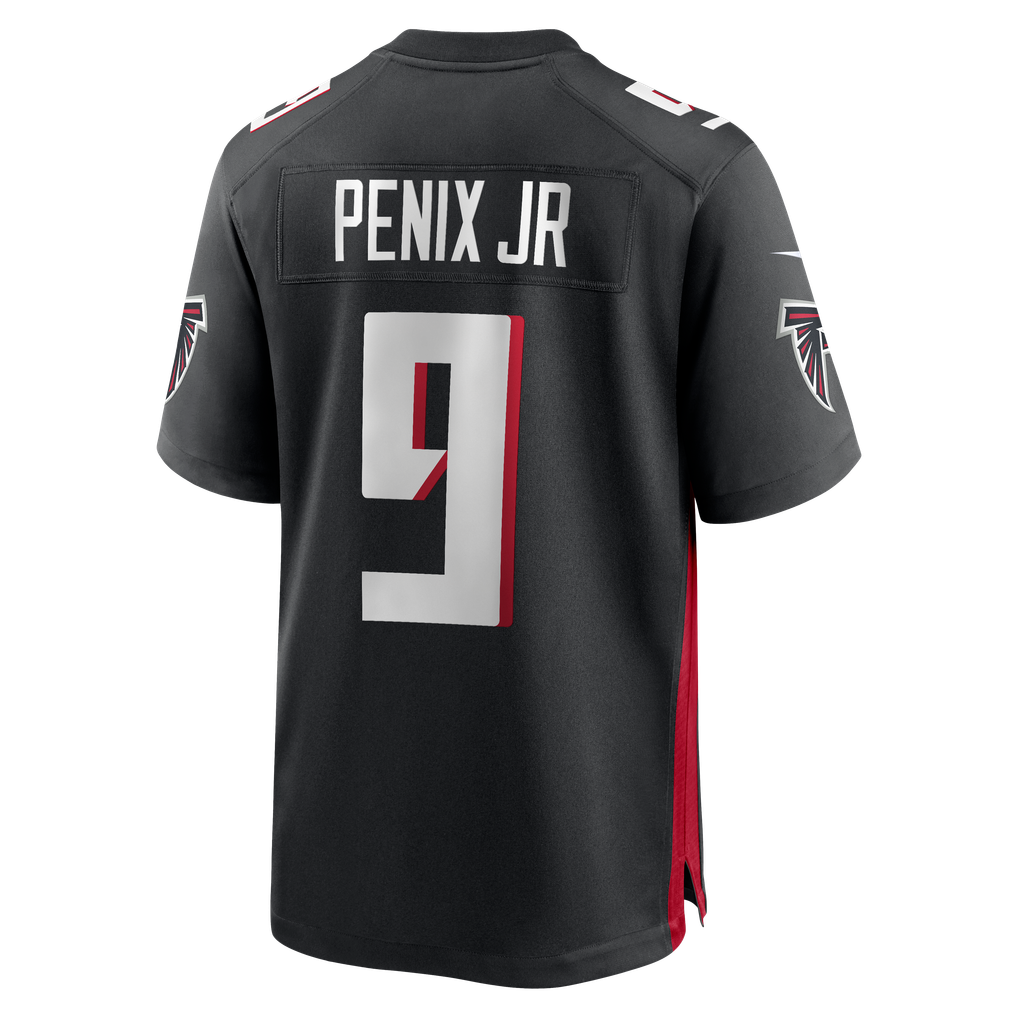 Men's Atlanta Falcons Michael Penix Jr. Nike Black Player Game Jersey