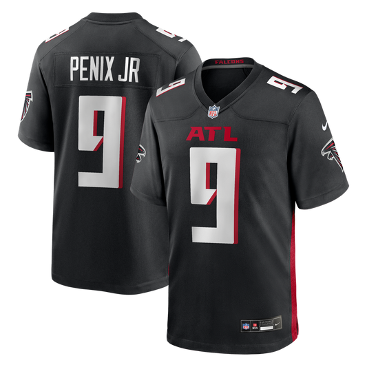 Men's Atlanta Falcons Michael Penix Jr. Nike Black Player Game Jersey