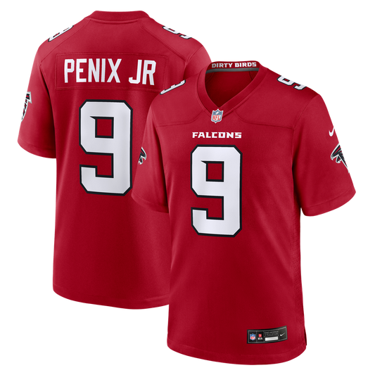Men's Atlanta Falcons Michael Penix Jr. Nike Red Game Jersey