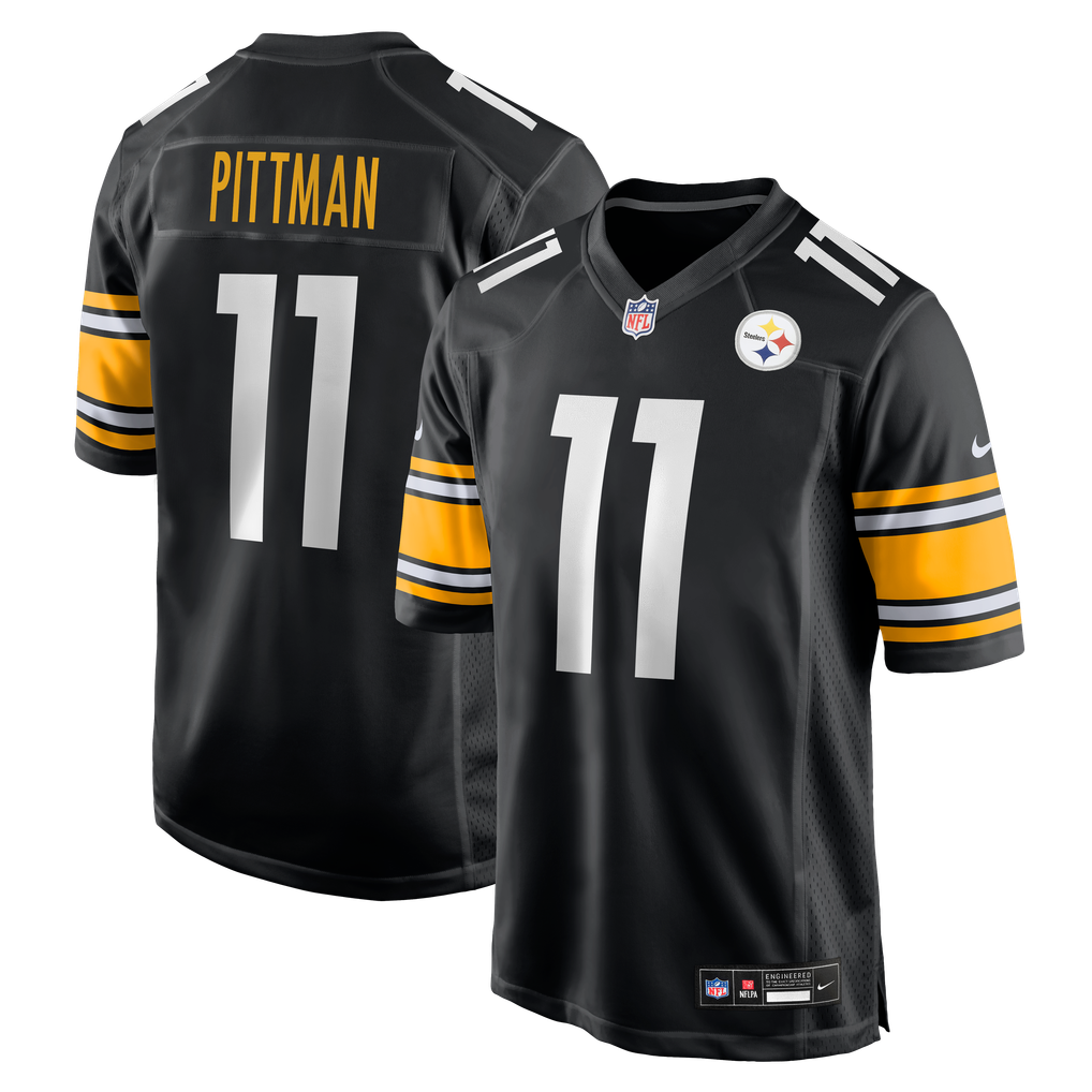 Men's Pittsburgh Steelers Michael Pittman Jr. Nike Black Game Jersey - Image 2