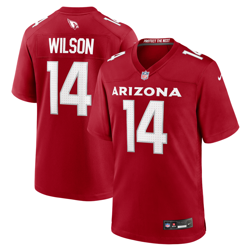 Men's Arizona Cardinals Michael Wilson Nike  Cardinal Team Game Jersey - Image 2
