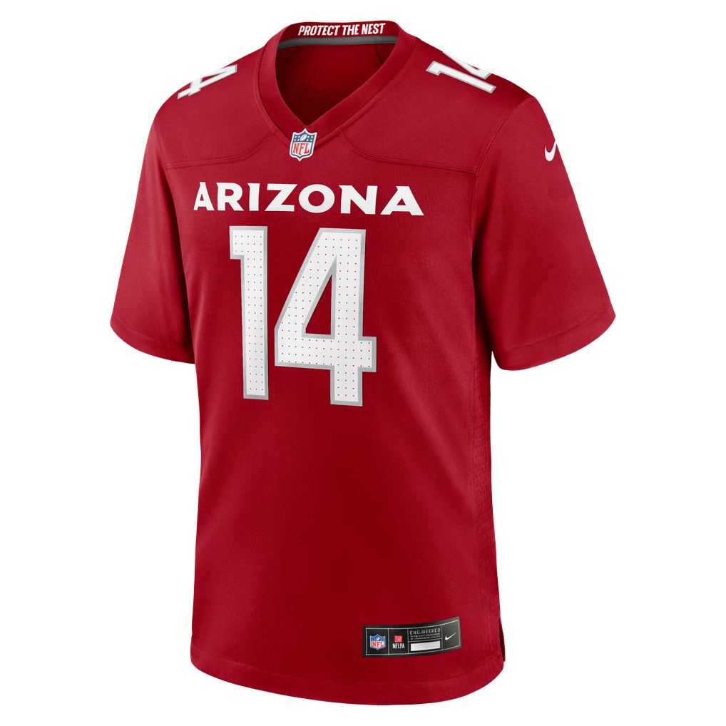 Men's Arizona Cardinals Michael Wilson Nike  Cardinal Team Game Jersey - Image 3
