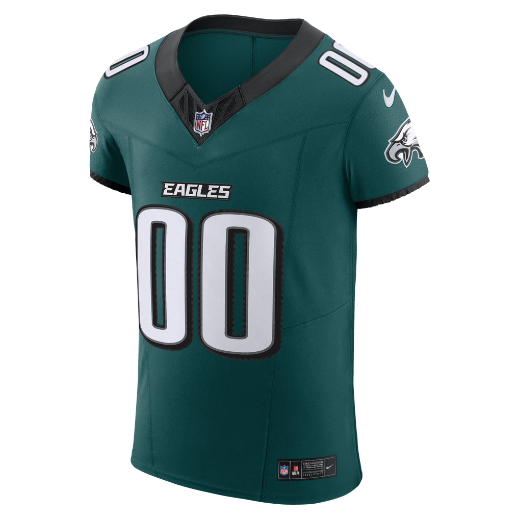 Men's Philadelphia Eagles Nike Midnight Green Vapor F.U.S.E. Elite Custom Jersey - Image 3