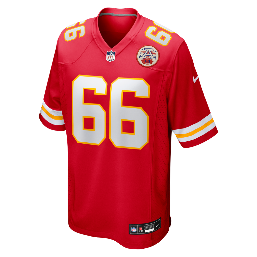 Men's Kansas City Chiefs Mike Caliendo Nike Red Game Player Jersey - Image 3