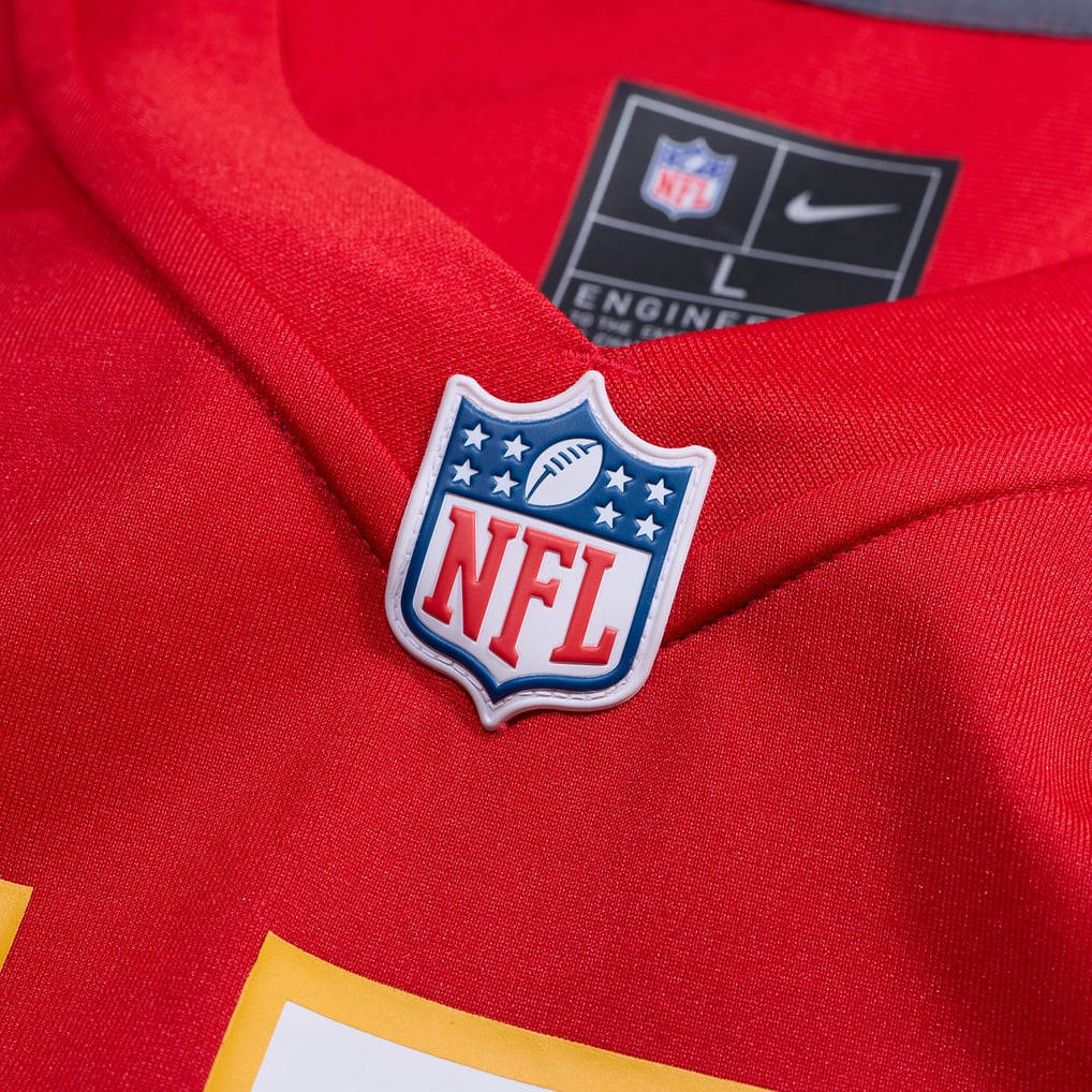 Men's Kansas City Chiefs Mike Caliendo Nike Red Game Player Jersey - Image 5