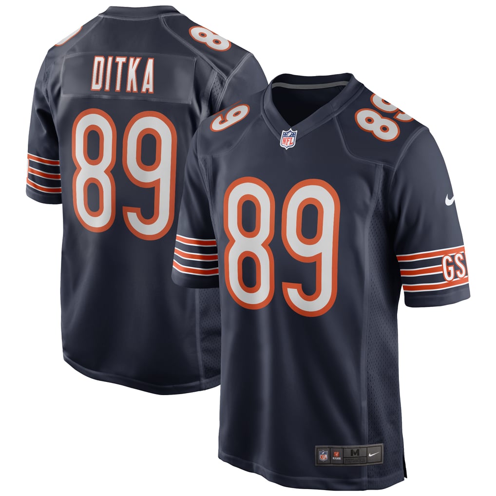 Men's Chicago Bears Mike Ditka Nike Navy Game Retired Player Jersey - Image 2