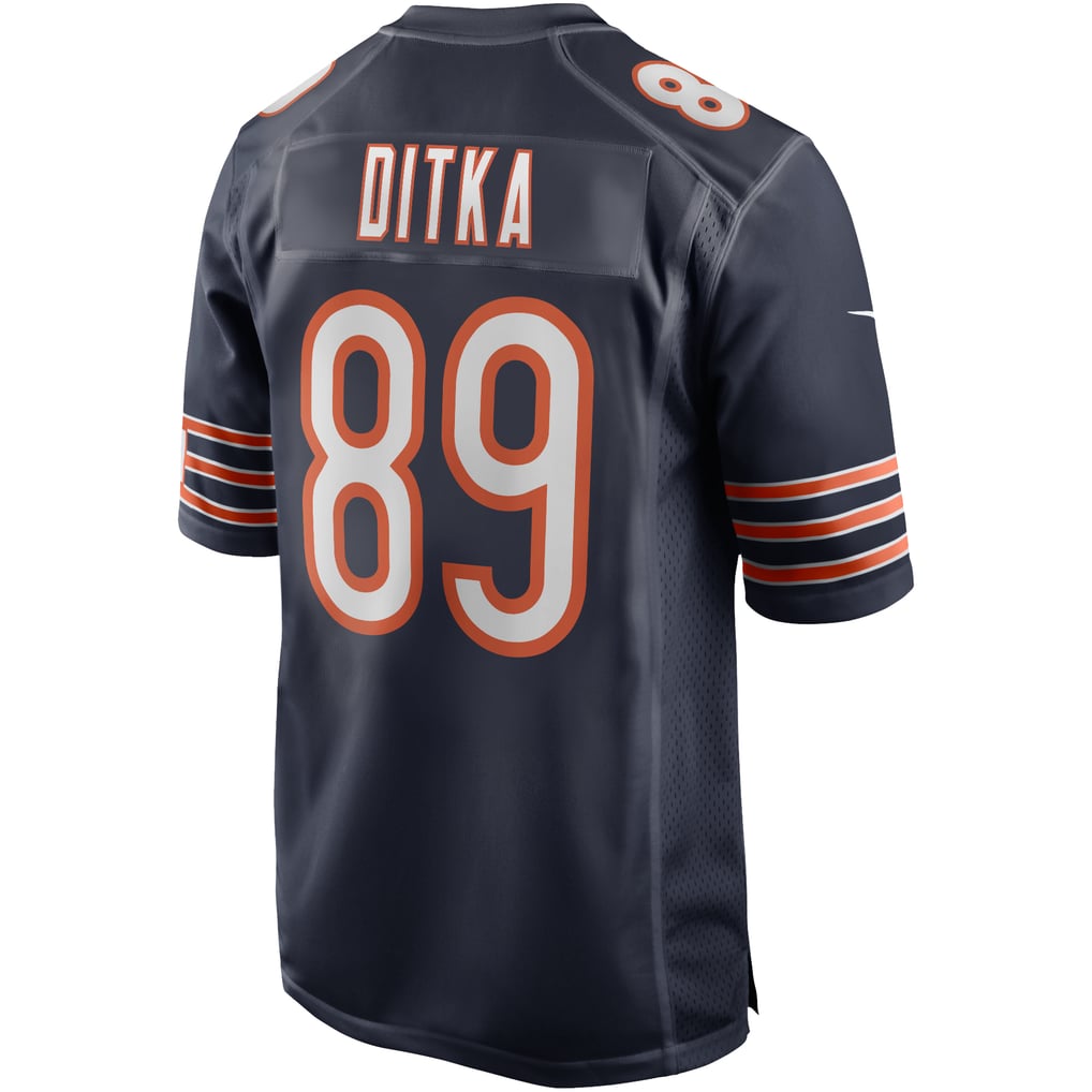 Men's Chicago Bears Mike Ditka Nike Navy Game Retired Player Jersey - Image 4
