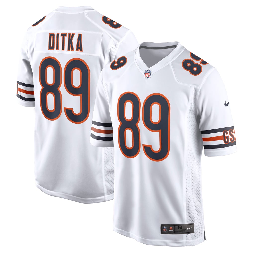 Men's Chicago Bears Mike Ditka Nike White Retired Player Game Jersey - Image 1