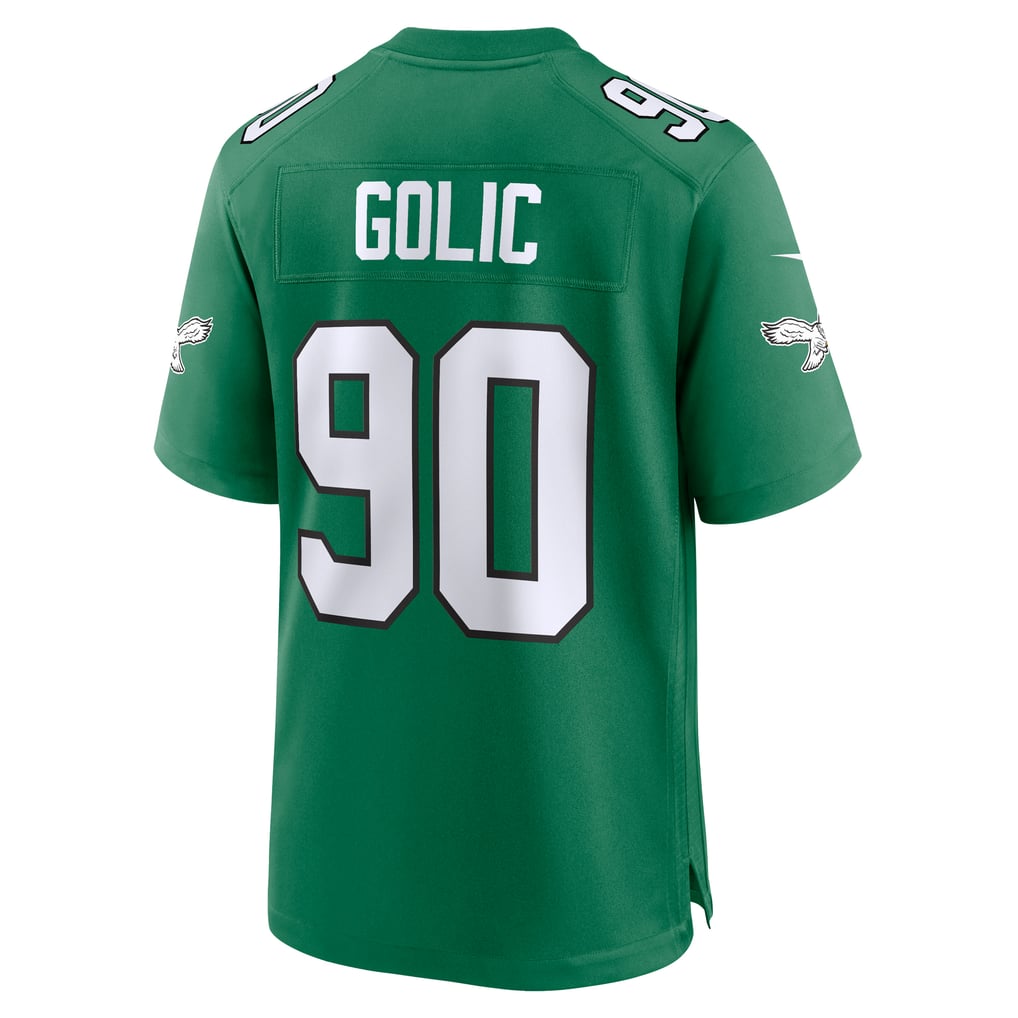 Men's Philadelphia Eagles Mike Golic Nike Kelly Green Retired Player Alternate Game Jersey - Image 4