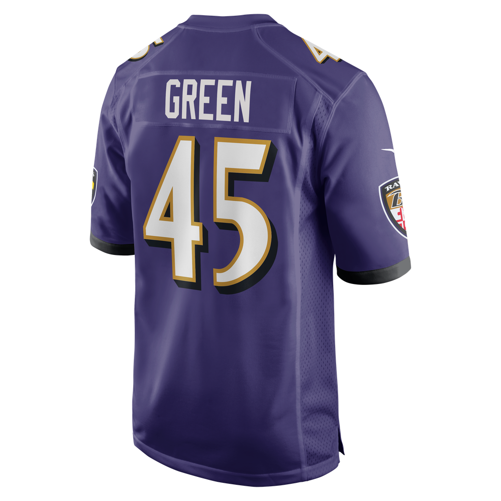 Men's Baltimore Ravens Mike Green Nike Purple Team Game Jersey