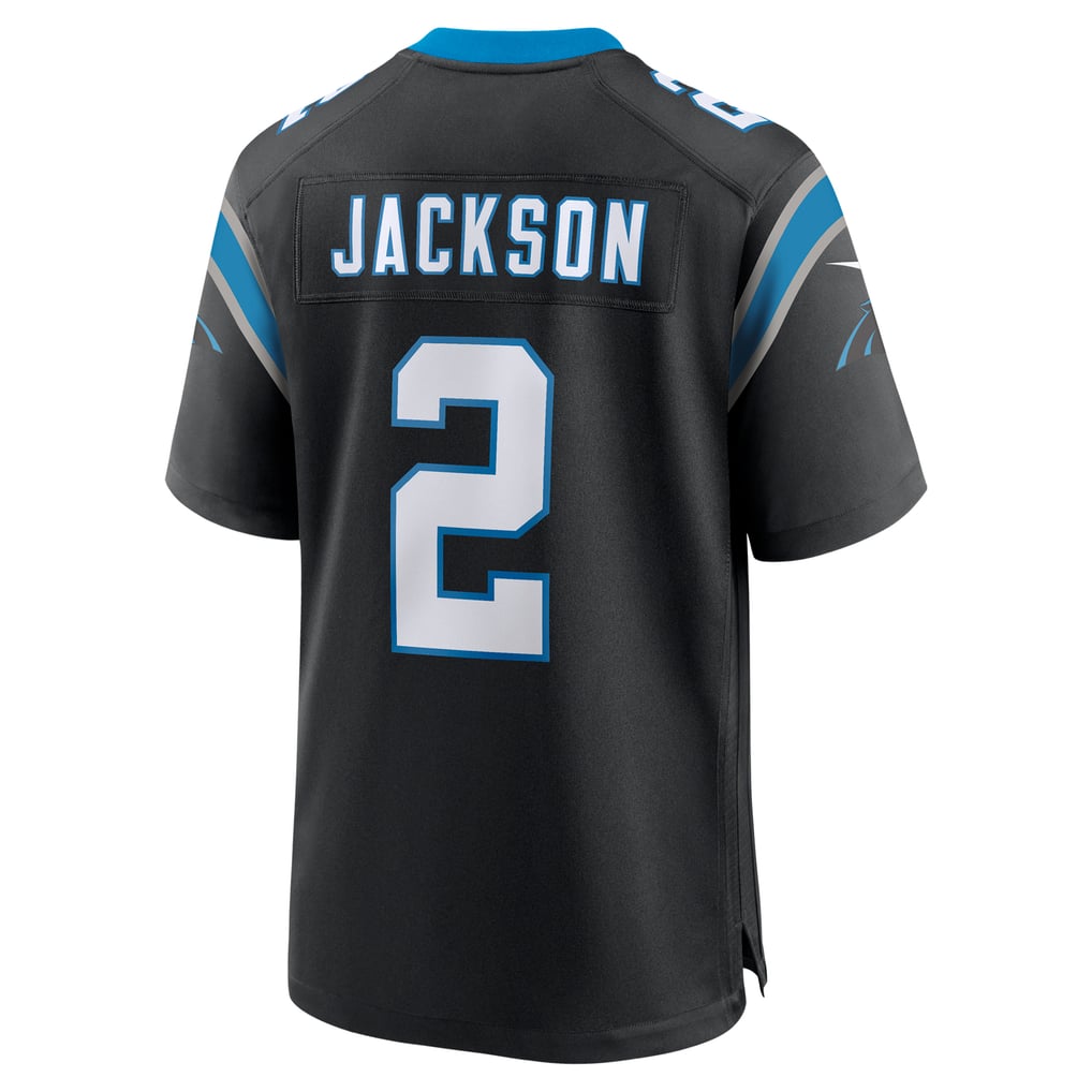 Men's Carolina Panthers Mike Jackson Nike Black Game Jersey - Image 4