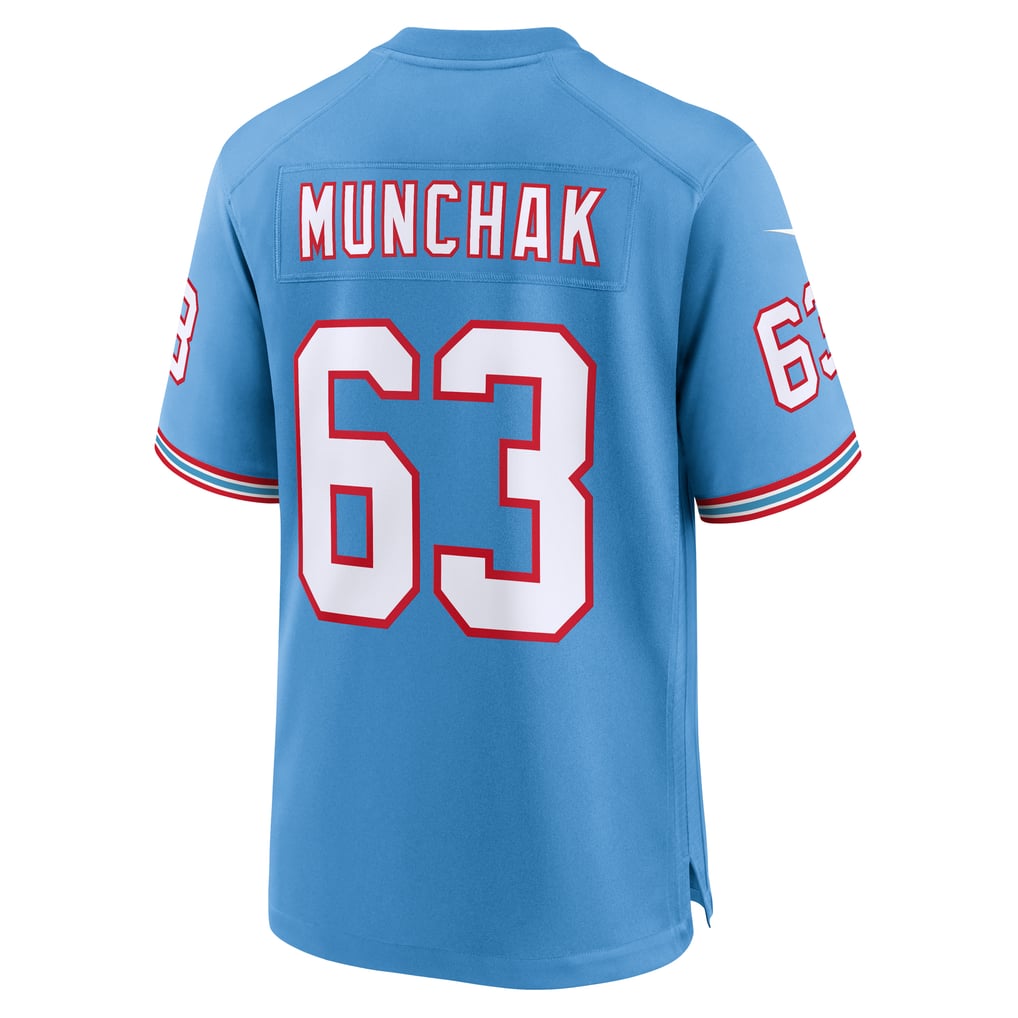 Men's Tennessee Titans Mike Munchak Nike Light Blue Retired Player Alternate Game Jersey - Image 4