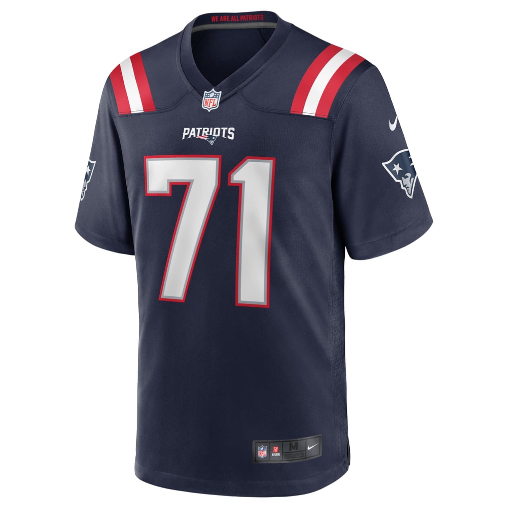 Men's New England Patriots Mike Onwenu Nike Navy Team Game Jersey - Image 3