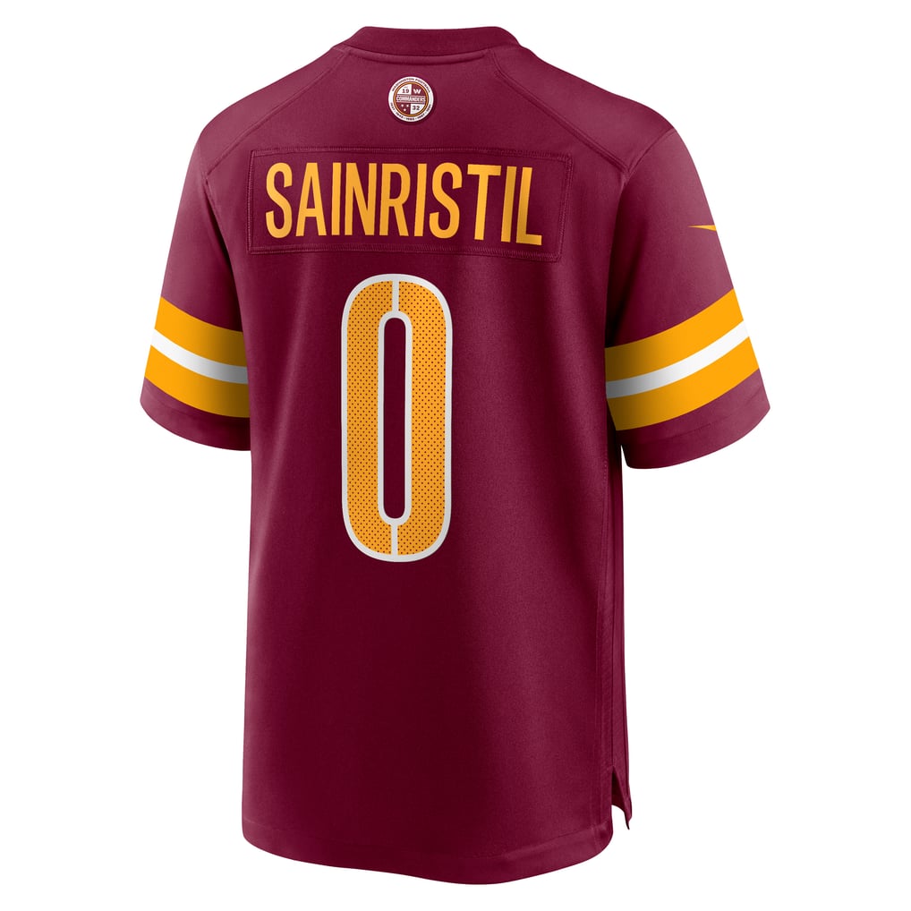 Men's Washington Commanders Mike Sainristil Nike  Burgundy  Game Jersey - Image 4