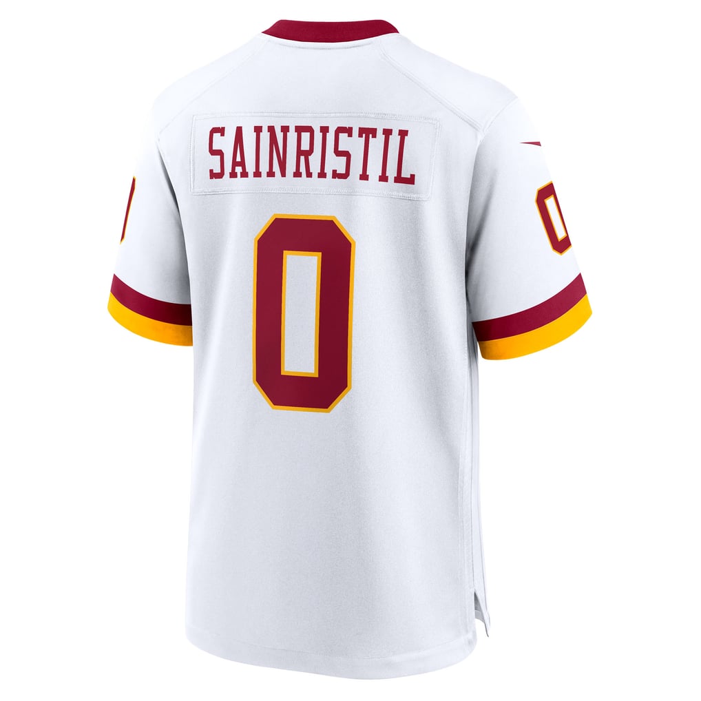 Men's Washington Commanders Mike Sainristil Nike White Game Super Bowl Era Jersey - Image 4