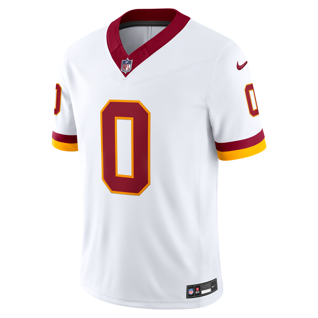 Men's Washington Commanders Mike Sainristil Nike White Vapor F.U.S.E. Stitched Limited Jersey - Image 3