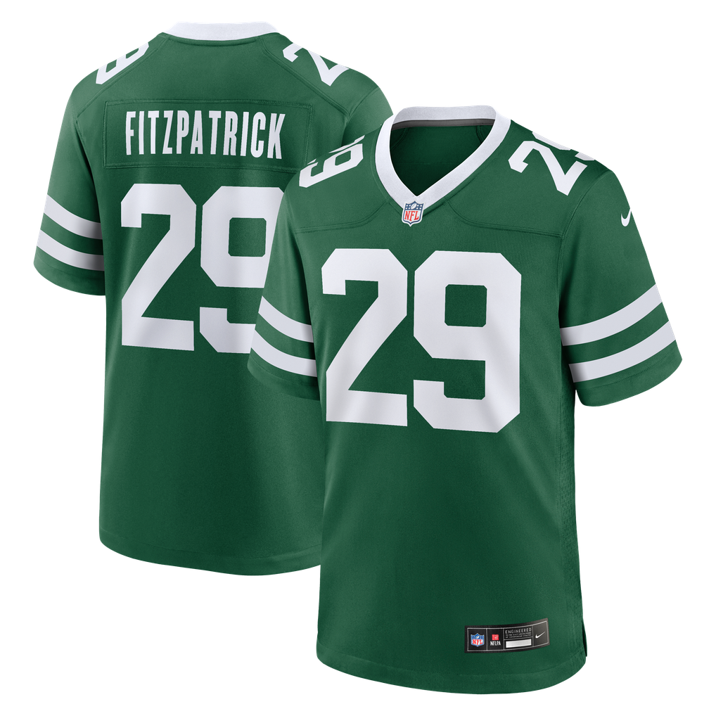Men's New York Jets Minkah Fitzpatrick Nike Legacy Green Game Jersey - Image 2
