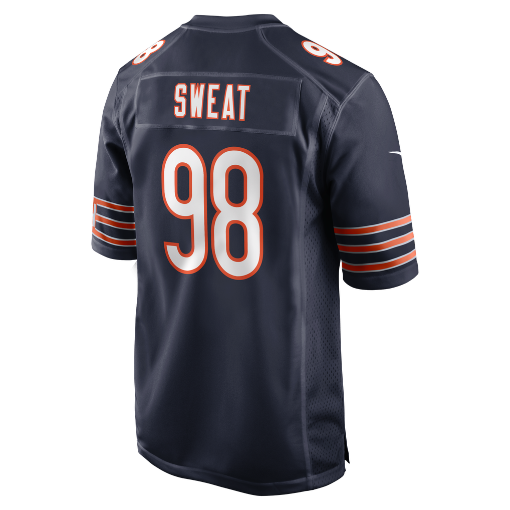 Men's Chicago Bears Montez Sweat Nike Navy Game Jersey - Image 4