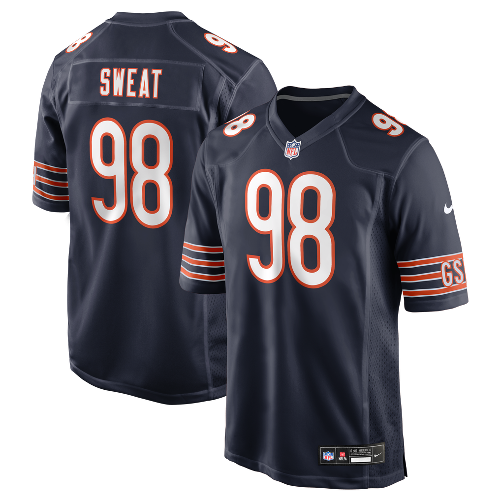 Men's Chicago Bears Montez Sweat Nike Navy Game Jersey - Image 1