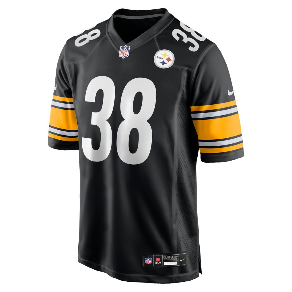 Men's Pittsburgh Steelers Mykal Walker Nike  Black Team Game Jersey - Image 3