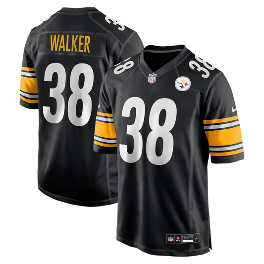 Men's Pittsburgh Steelers Mykal Walker Nike  Black Team Game Jersey - Image 1
