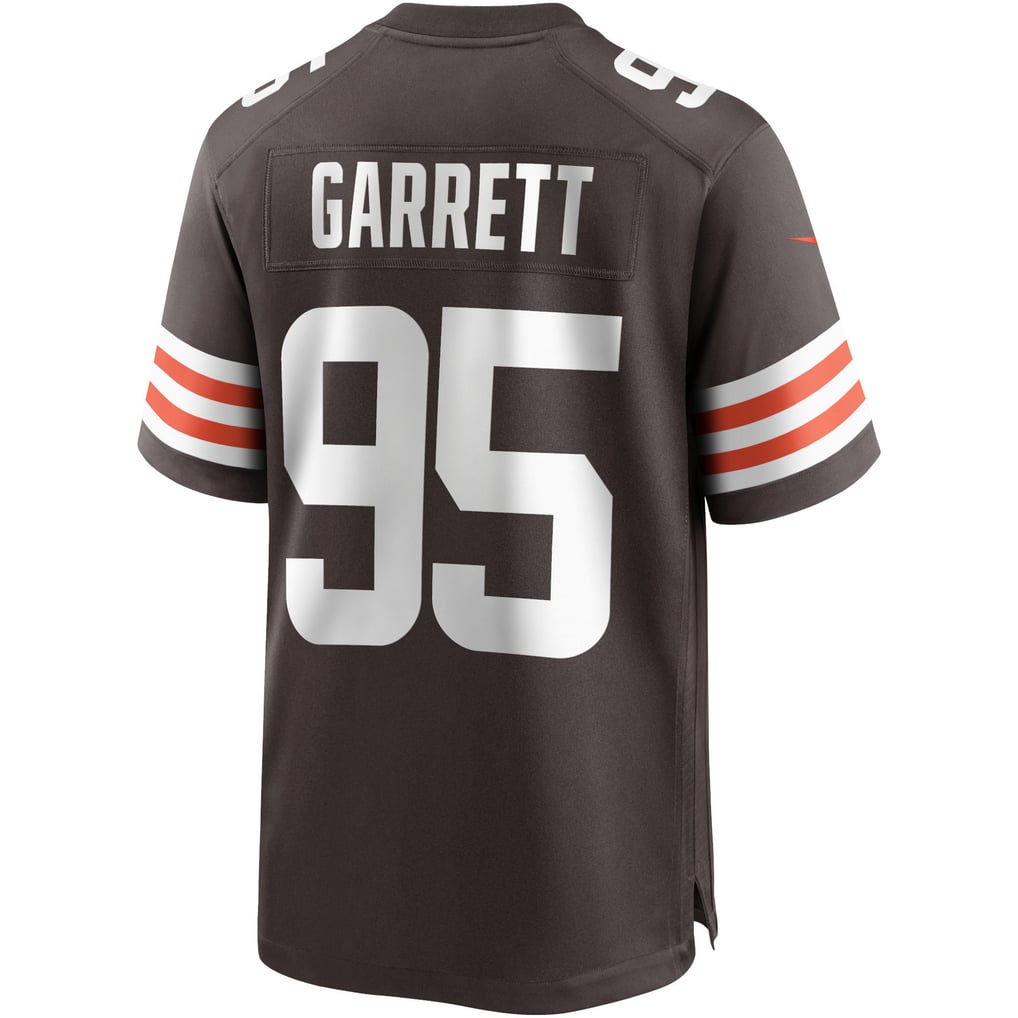 Men's Cleveland Browns Myles Garrett Nike Brown Game Player Jersey - Image 4