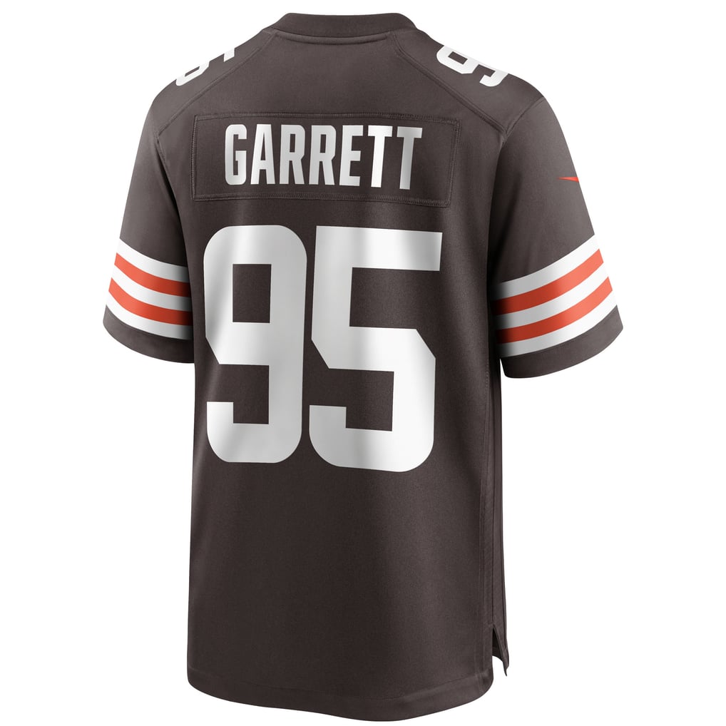 Men's Cleveland Browns Myles Garrett Nike Brown Player Game Jersey - Image 4