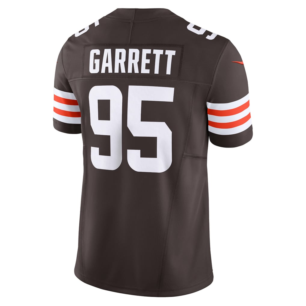 Men's Cleveland Browns Myles Garrett Nike Brown Vapor F.U.S.E. Limited Jersey - Image 4