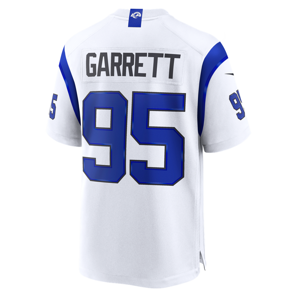 Men's Los Angeles Rams Myles Garrett Nike Fearsome White Game Jersey - Image 4