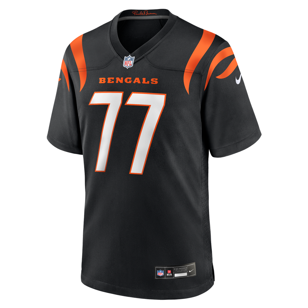 Men's Cincinnati Bengals Myles Hinton Nike Black Team Game Jersey - Image 5