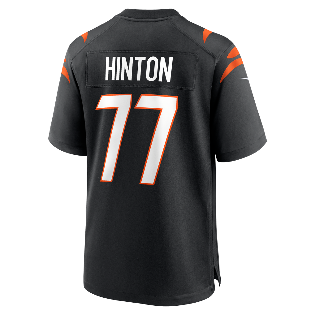 Men's Cincinnati Bengals Myles Hinton Nike Black Team Game Jersey - Image 6