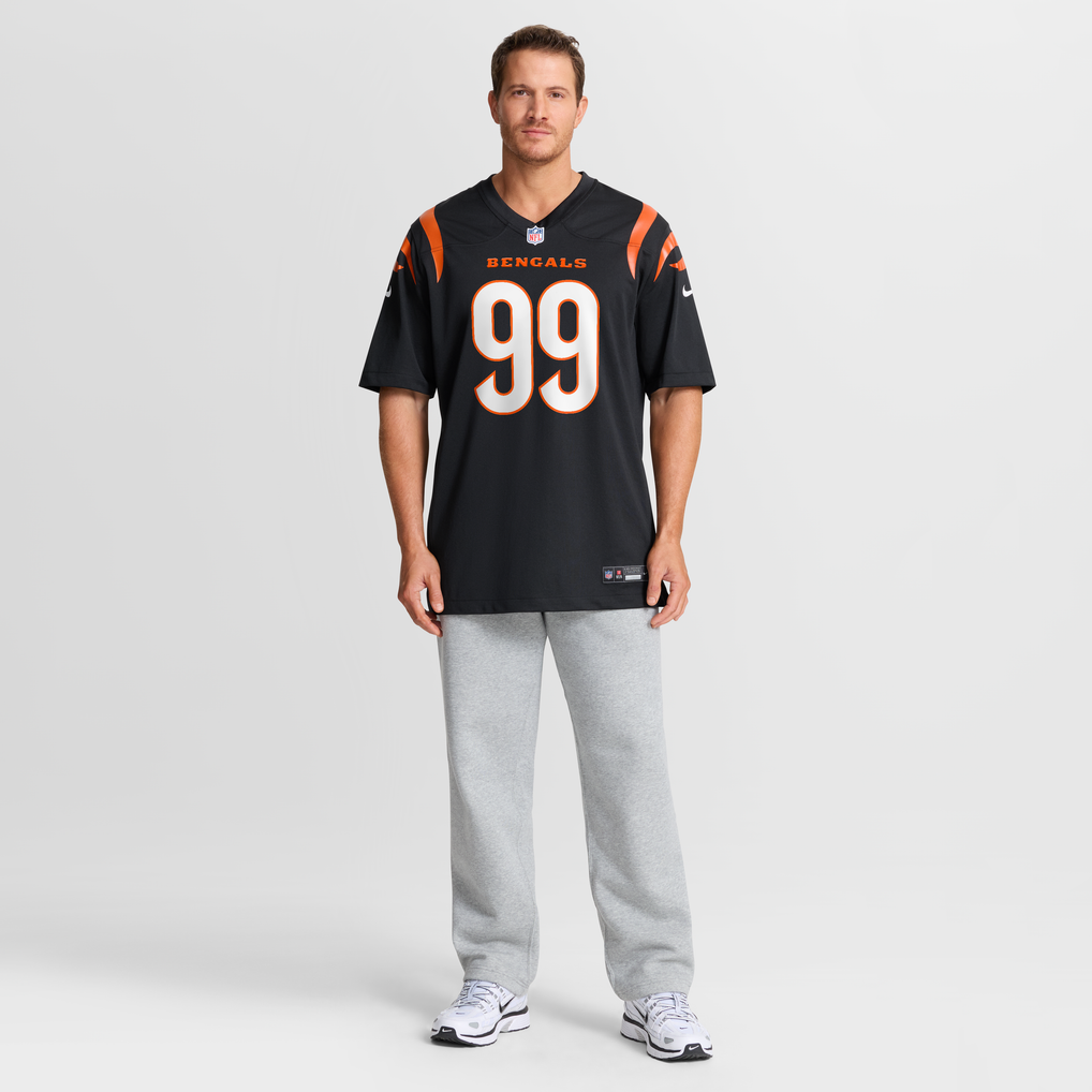 Men's Cincinnati Bengals Myles Murphy Nike Black Game Jersey - Image 8