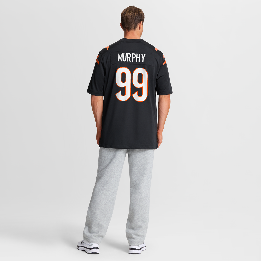 Men's Cincinnati Bengals Myles Murphy Nike Black Game Jersey - Image 9