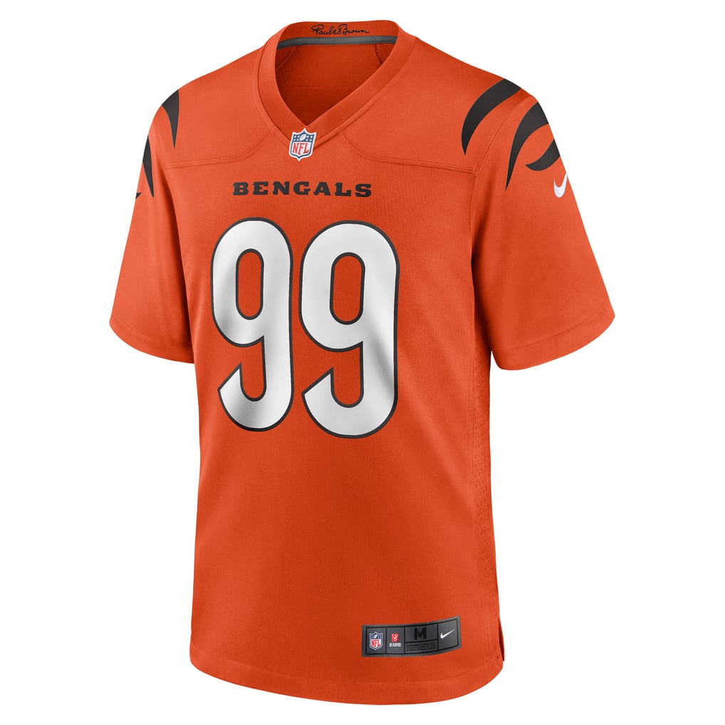 Men's Cincinnati Bengals Myles Murphy Nike Orange Alternate Game Jersey - Image 3