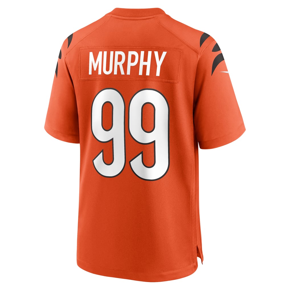 Men's Cincinnati Bengals Myles Murphy Nike Orange Alternate Game Jersey - Image 4