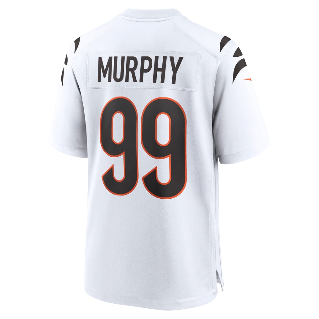 Men's Cincinnati Bengals Myles Murphy Nike White Team Game Jersey - Image 4
