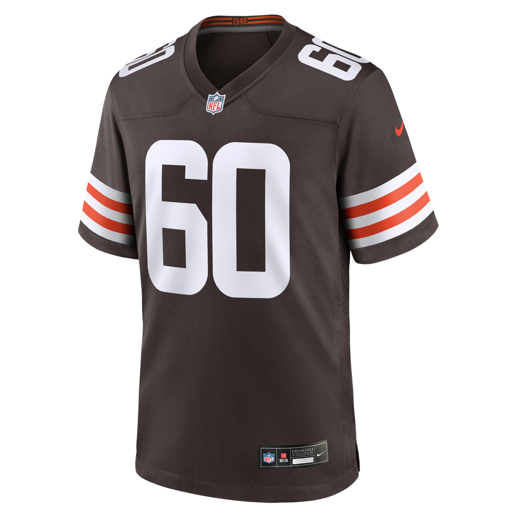 Men's Cleveland Browns Nadame Tucker Nike Brown Team Game Jersey - Image 5