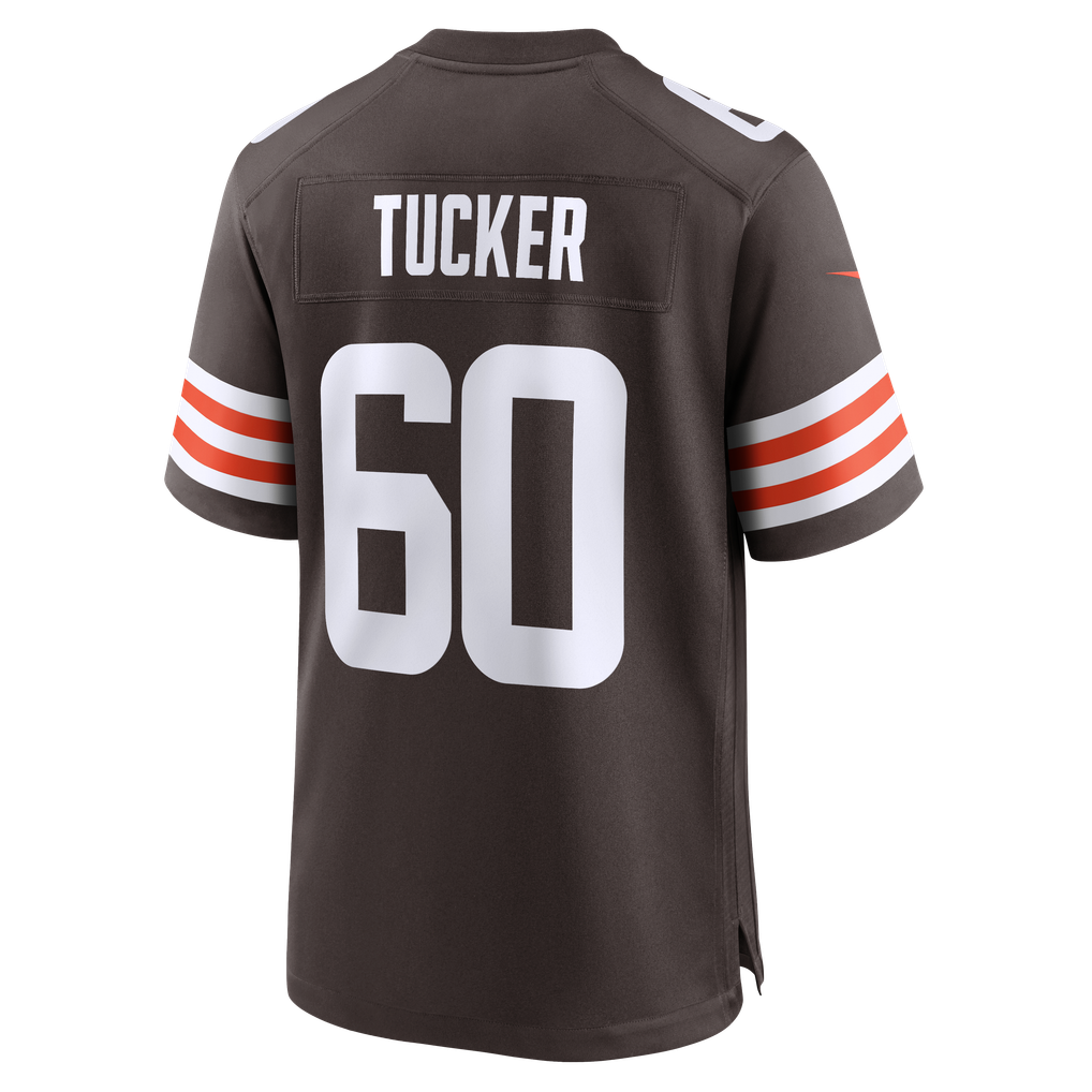 Men's Cleveland Browns Nadame Tucker Nike Brown Team Game Jersey - Image 6