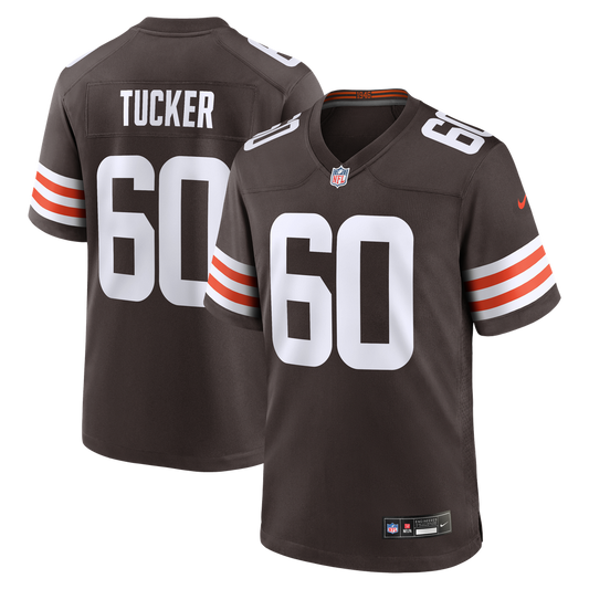Men's Cleveland Browns Nadame Tucker Nike Brown Team Game Jersey - Image 1