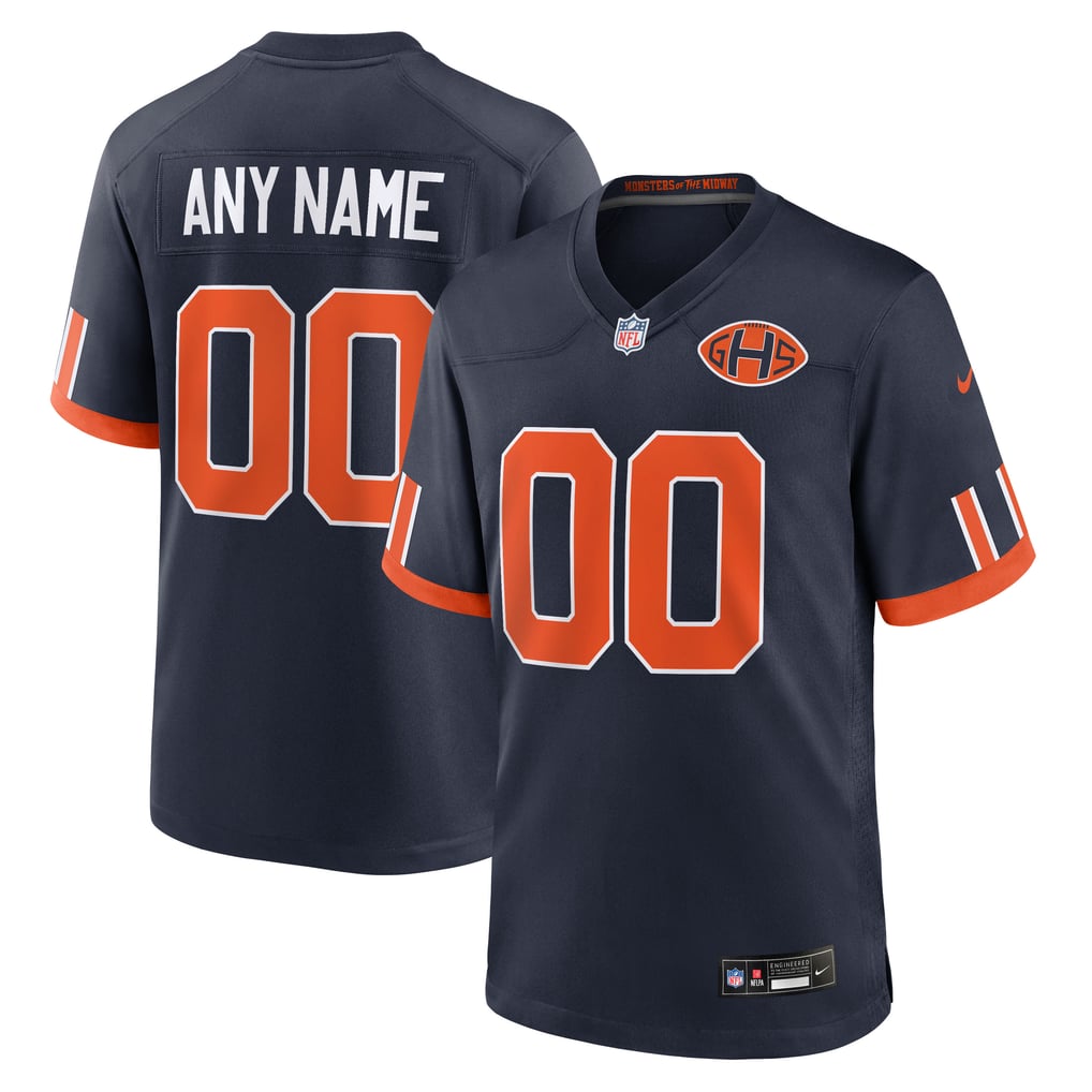 Men's Chicago Bears Nike Navy 2026 Rivalries Collection Game Custom Jersey - Image 2