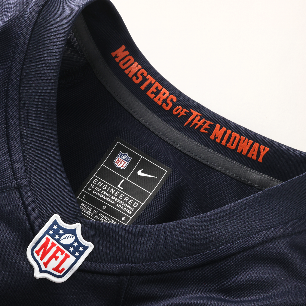 Men's Chicago Bears Nike Navy 2026 Rivalries Collection Game Custom Jersey - Image 6