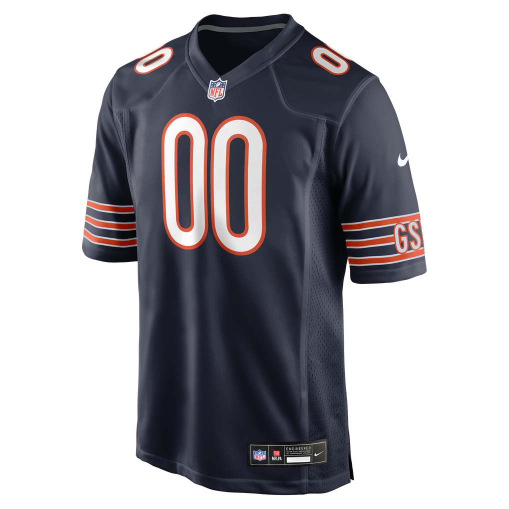 Men's Chicago Bears Nike Navy Custom Game Jersey - Image 3